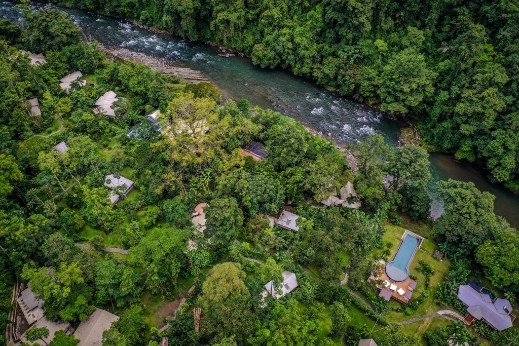 aerial view of hotel