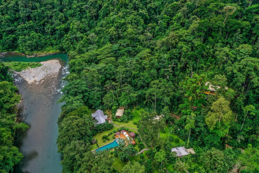 aerial view of hotel