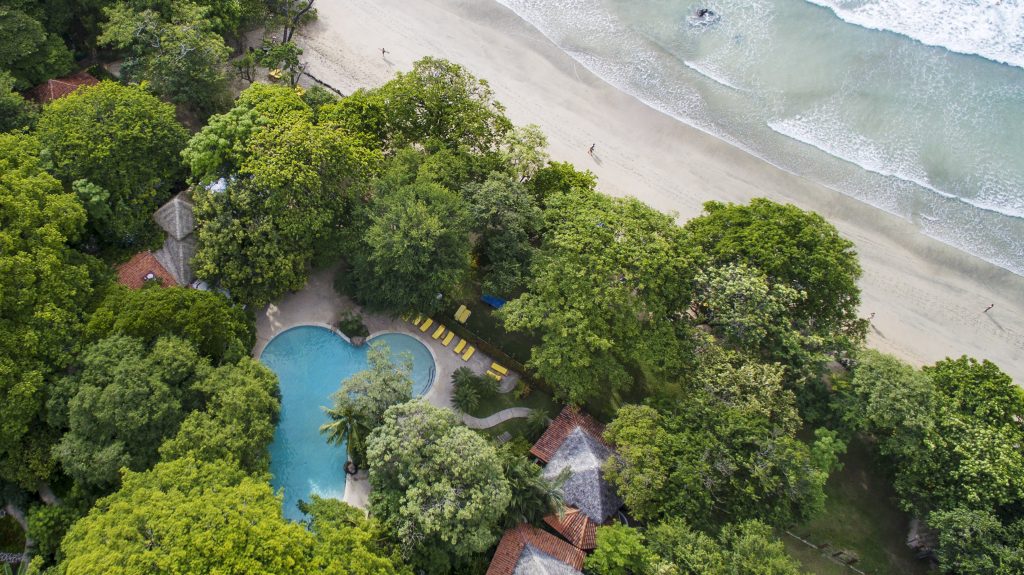 aerial of hotel