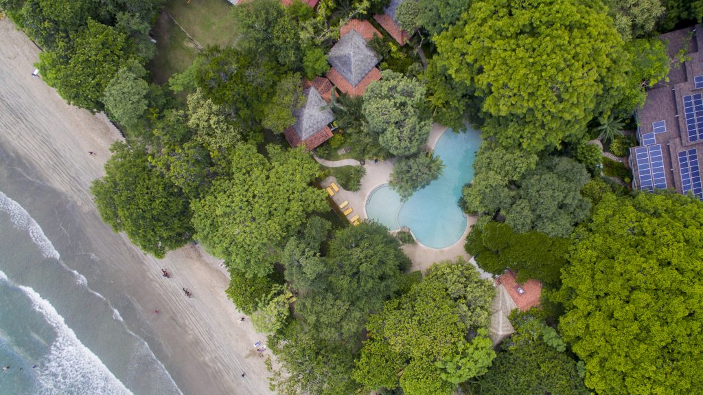 aerial of hotel
