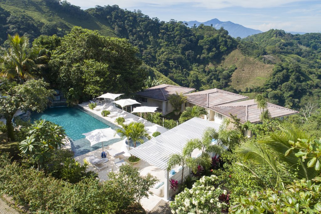 aerial view of pool