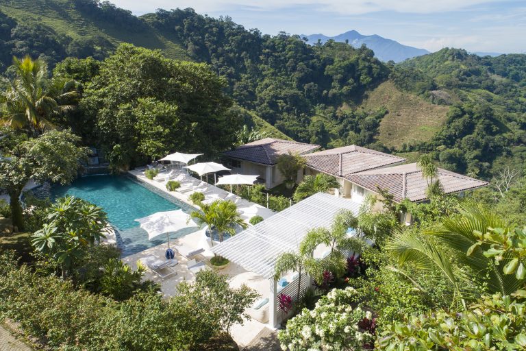 aerial view of pool