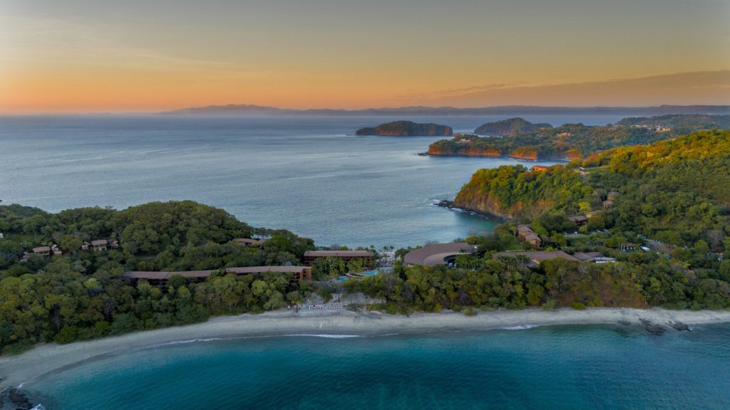 aerial hotel view