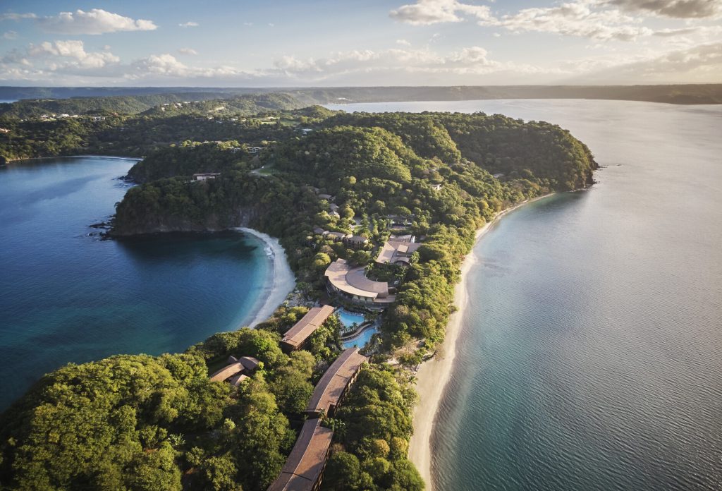 aerial hotel view