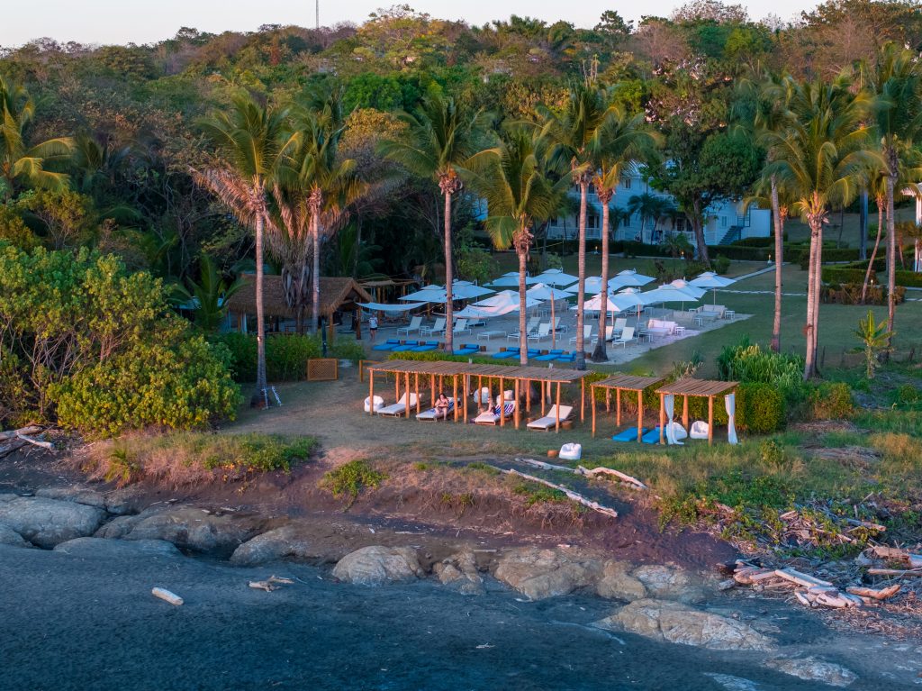 aerial view of hotel