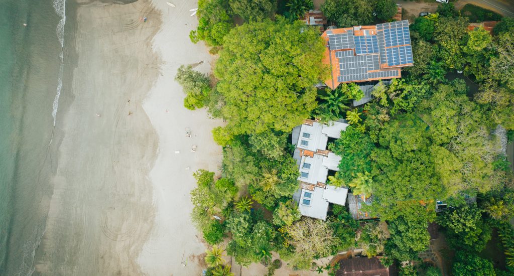 aerial view of hotel