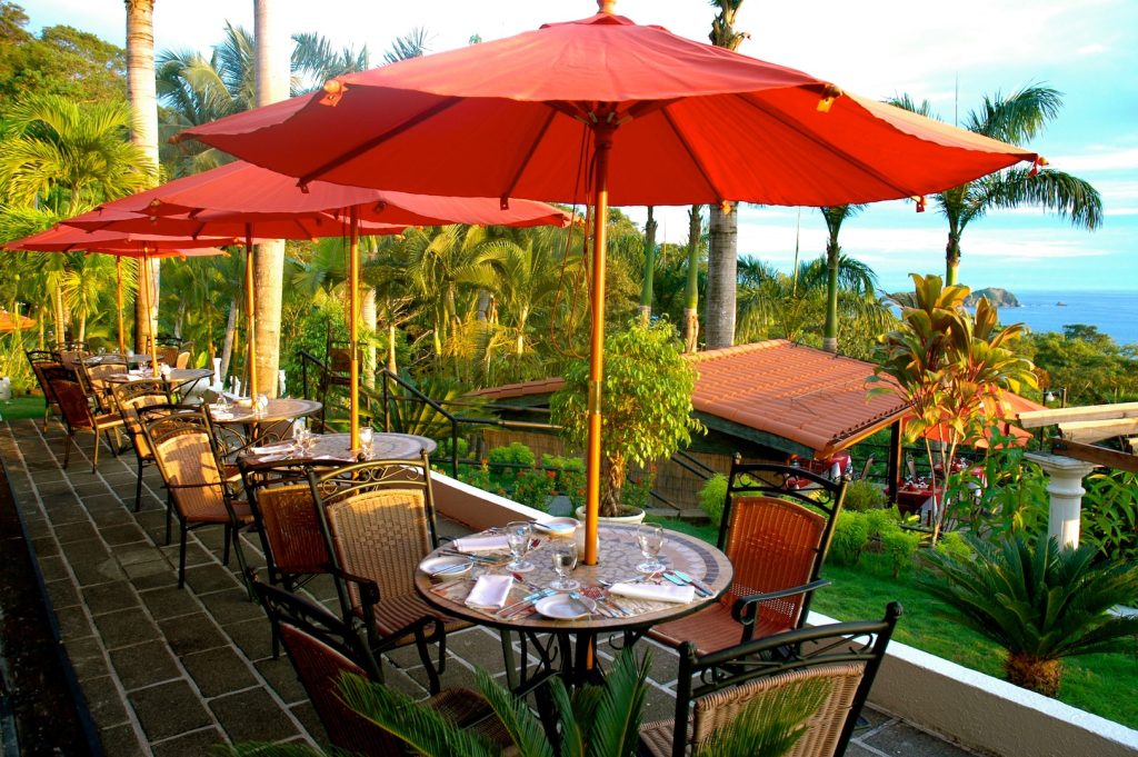 Restaurant with beach view