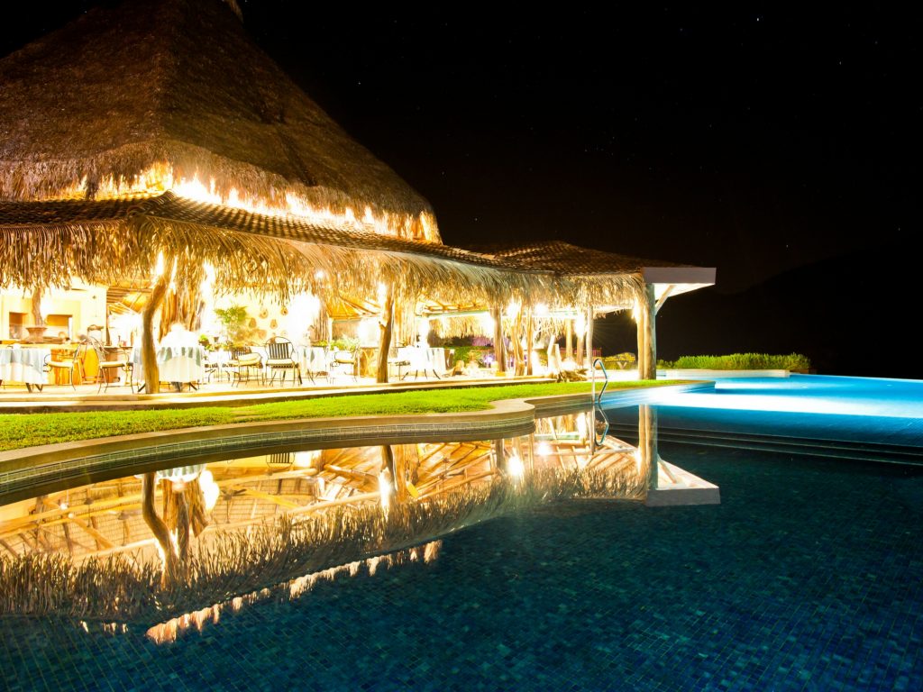 Restaurant at night