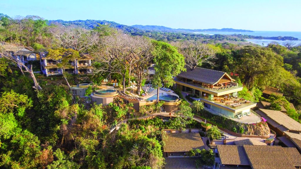 aerial view of hotel