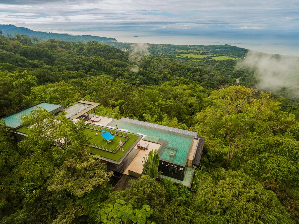 aerial view of hotel