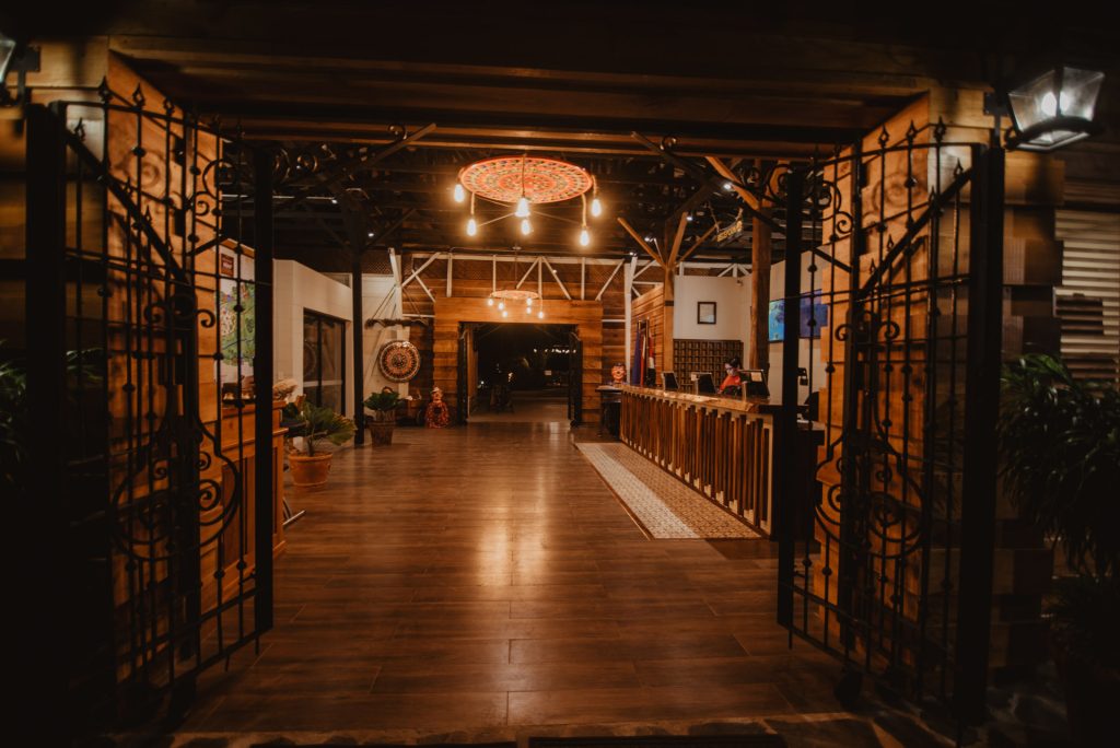 hotel lobby