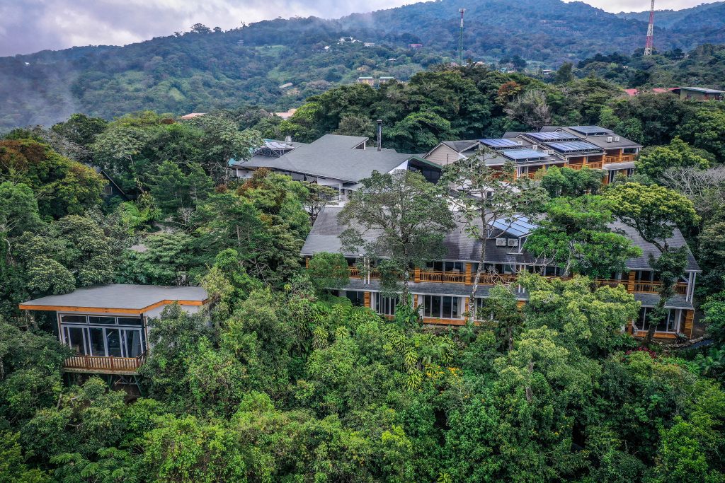 Aerial view of hotel