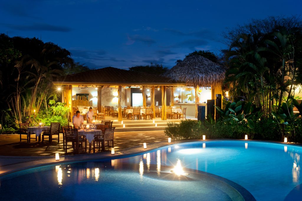 pool at night