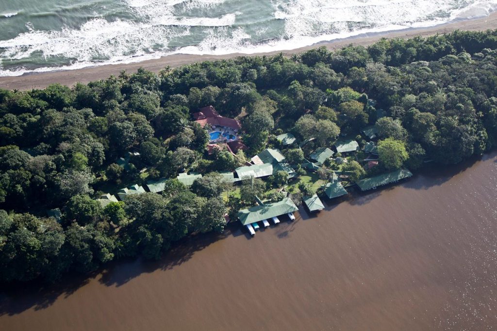 aerial view of hotel