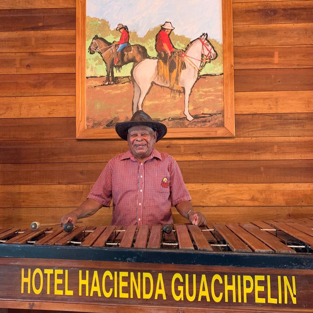 person playing marimba