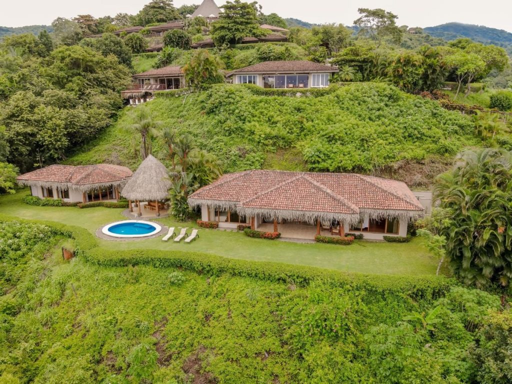 Aerial shot of punta islita hotel